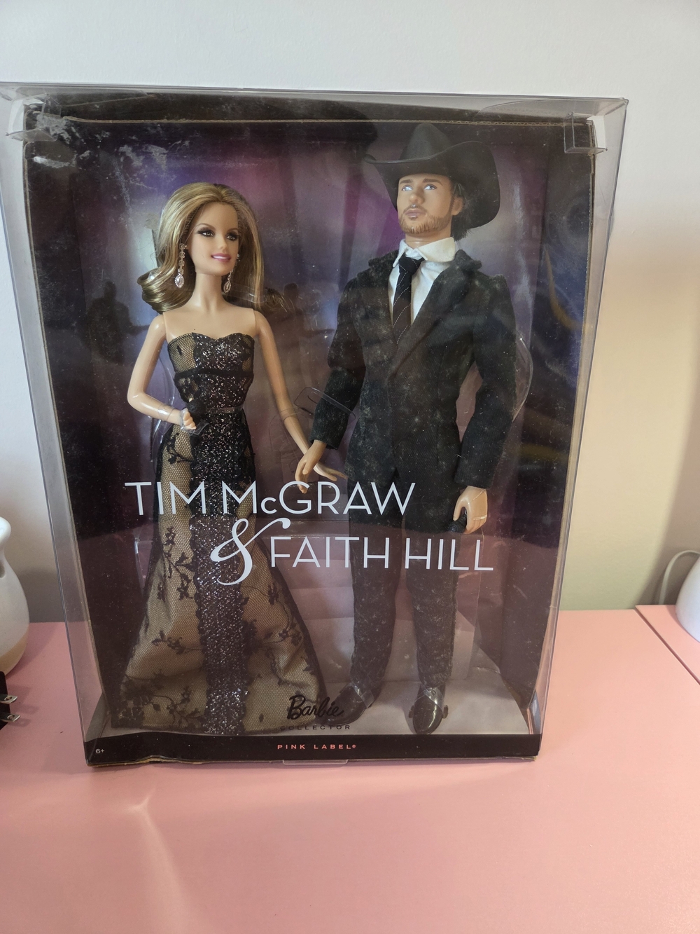 Tim McGraw & Faith Hill Barbie Duo - Black and Gold Gowns
